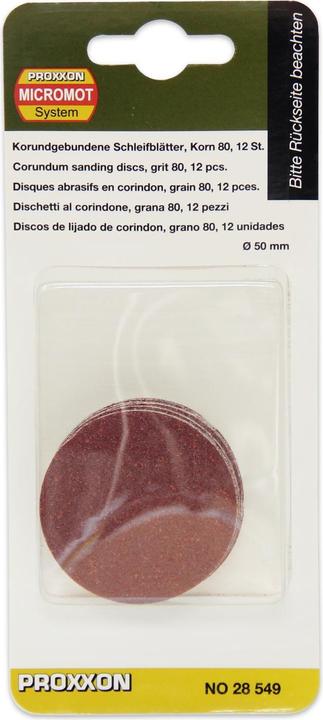 Actual product image Proxxon Corundum bonded sanding sheets (80)