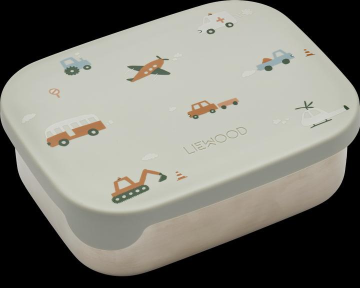 Image du produit Liewood Boîte à lunch pour enfants Arthur Vehicles / Dove Blue Mix