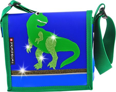 Actual product image Cwirbelwind Dino Rex glitter nursery bag