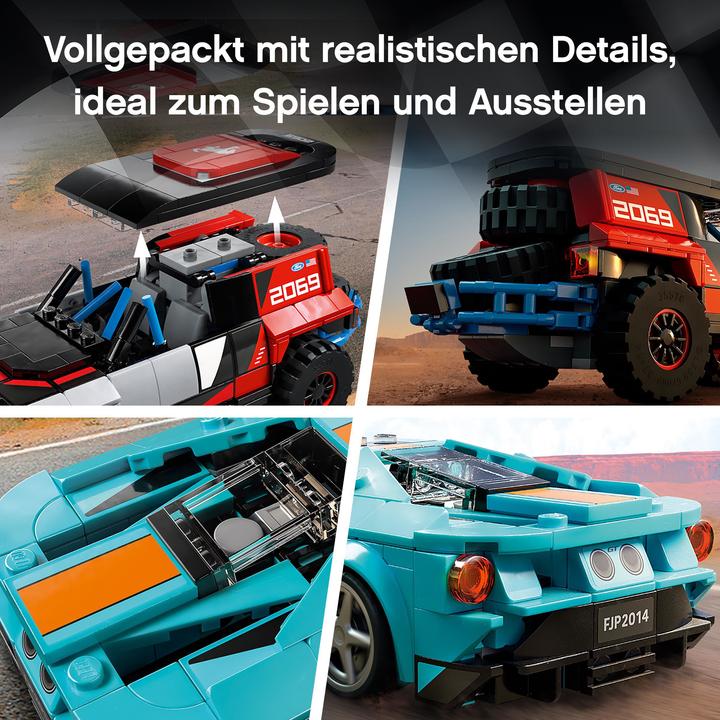 Produktbild LEGO Ford GT Heritage Edition und Bronco R (76905, LEGO Speed Champions)