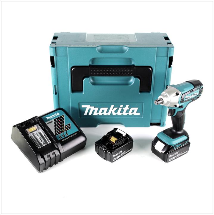 Produktbild Makita DTW 190 RMJ 18V Li-Ion Akku Schlagschrauber im Makpac - mit 2x BL 1840 B 4,0 Ah Akku mit LED (Akkubetrieb)