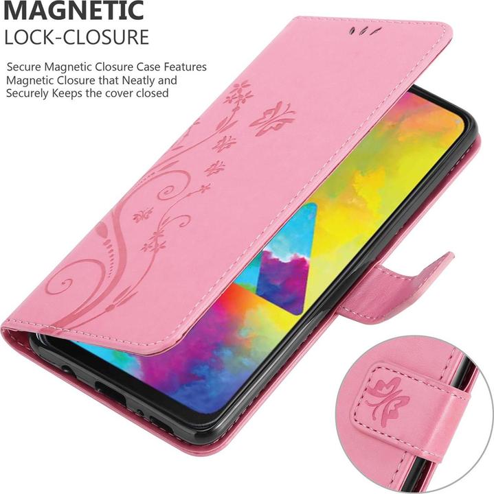 Produktbild Cadorabo Flower Book Cover (Samsung Galaxy M30s, Samsung Galaxy M21)