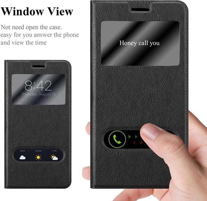 Actual product image Cadorabo Book with View double window cover (Motorola Moto G5S Plus)