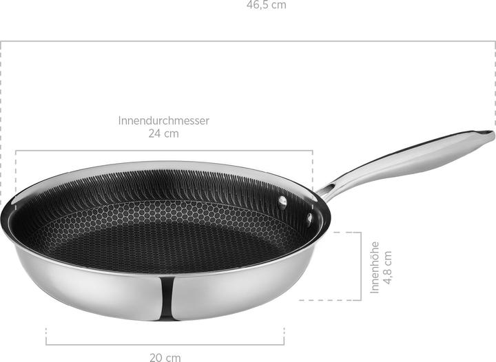 Produktbild Mäser Hestia (24 cm, Bratpfanne, Edelstahl)