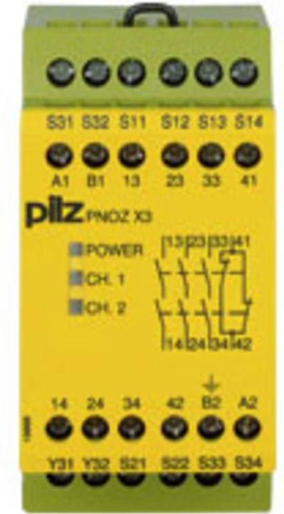 Actual product image Pilz PNOZ X3 safety relay w/LED,24Vac/dc