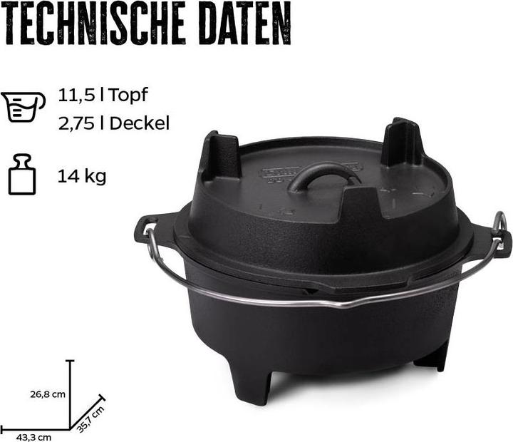Actual product image Grillfürst Dutch Oven BBQ Edition DO12