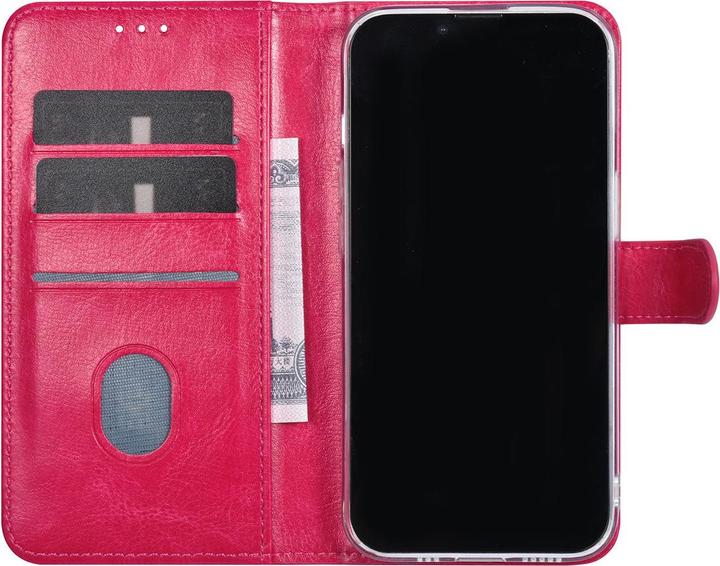 Image du produit UNIQ Accessory Étui iPhone 15 - Book Case similicuir rose vif No.707 (Apple iPhone 15)