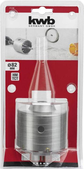 Image du produit kwb Carbure à âme creuse 80mm (82 millimètres)