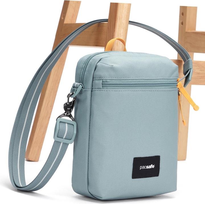 Actual product image Pacsafe GO Festival anti theft shoulder bag RFID 17 cm
