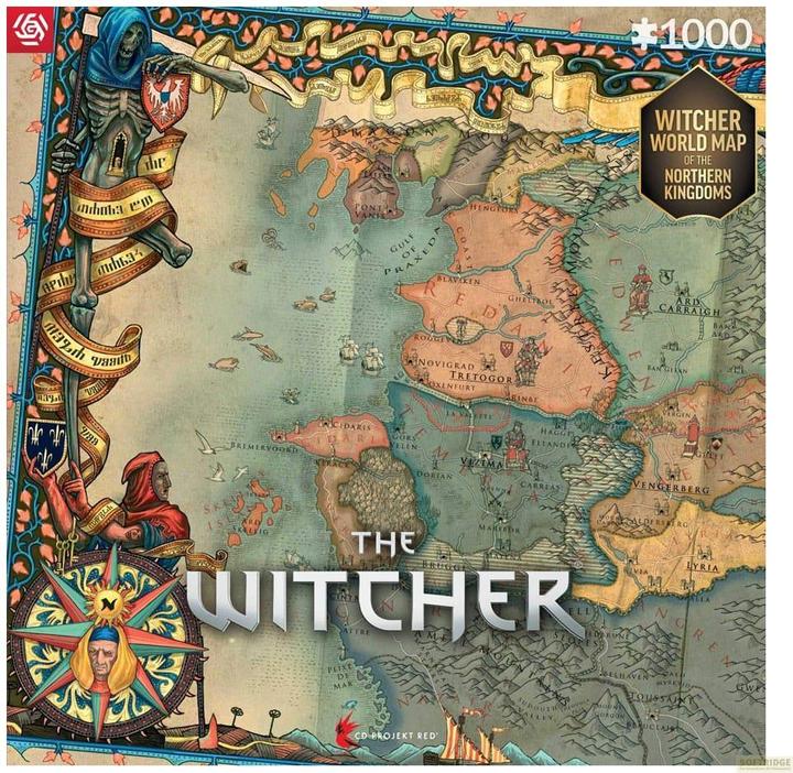 Actual product image Good Loot The Witcher: Northern Kingdom Map - Puzzle (1000 pieces)