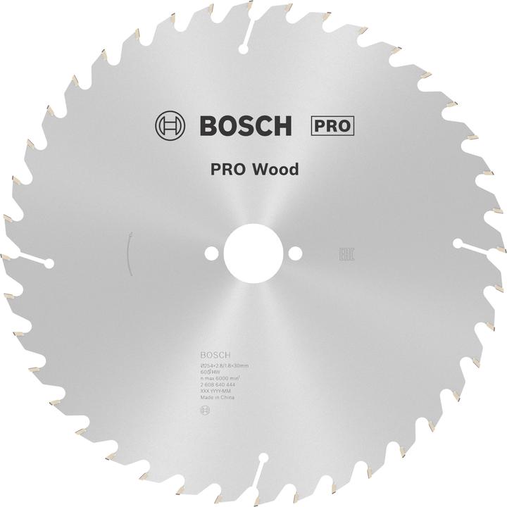 Image du produit Bosch Professional Zubehör Lame de scie circulaire PRO Wood, 254 x 2,8 x 30 mm