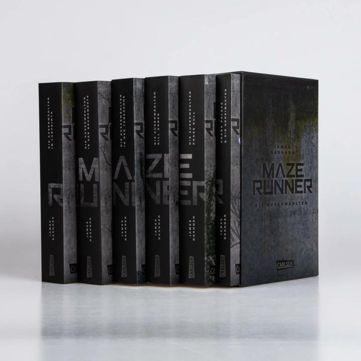 Image du produit Coffret Maze-Runner (6 volumes dans un coffret de poche, y compris un volume bonus avec "Crank (Katharina Hinderer, James Dashner, Ilse Rothfuss, Anke Caroline Burger, Allemand)