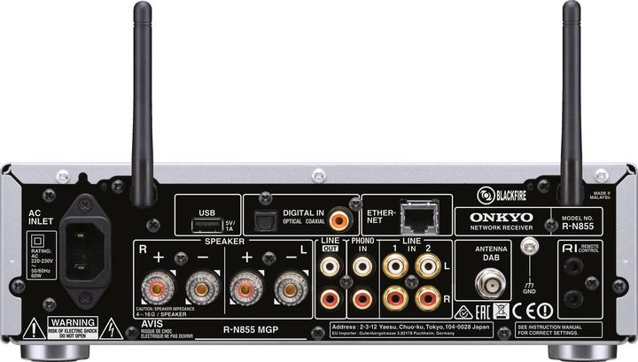 Image du produit Onkyo R-N855 (Ampli-tuner réseau)
