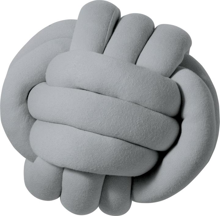 Produktbild nordic coast company Zopfkissen Medium Grau (40 x 40 cm)