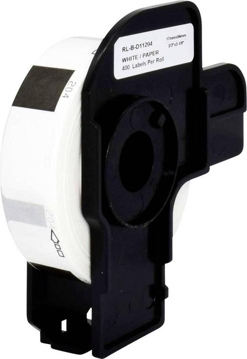 Actual product image Renkforce Labels Roll 54 x 17 mm Paper White 400 pcs Standard RF-6027496 Uni