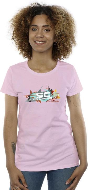 Actual product image Disney Womens/Ladies Lightyear Star Command Graphic Title Cotton T-Shirt (S)