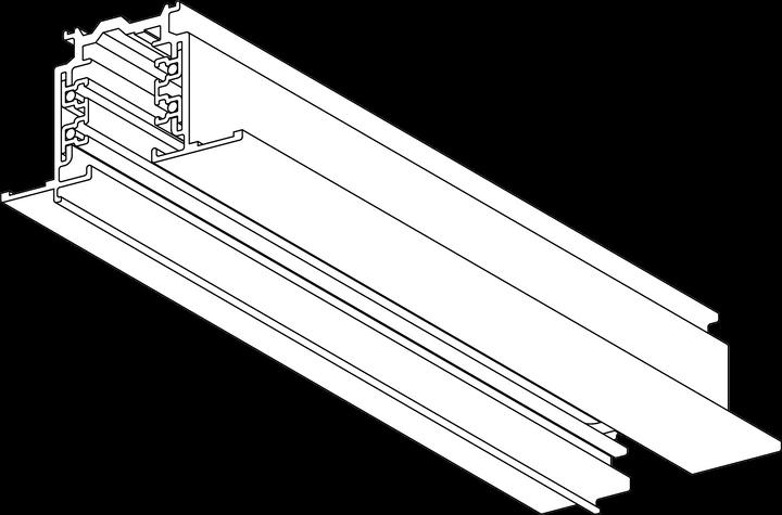 Actual product image Lival GLOBAL XTSF4100-3 Built-in rail 1M. WHITE