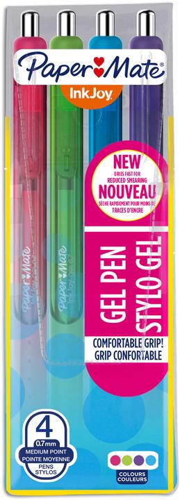 Paper Mate Roller Gel InkJoy (Multicolor, 4 x)