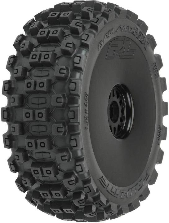 Immagine prodotto Pro-Line Badlands MX M2 su cerchio nero v/h combustione 1:8 Offroad (2 pezzi)