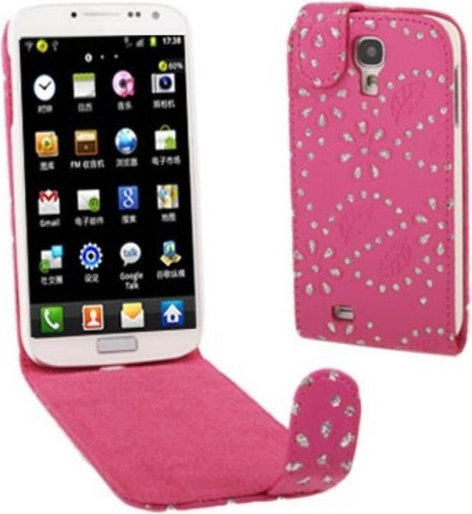 Produktbild König Design Schutzhülle Case für Handy Samsung Galaxy s4 i9500 Strass Pink (Samsung Galaxy S4)