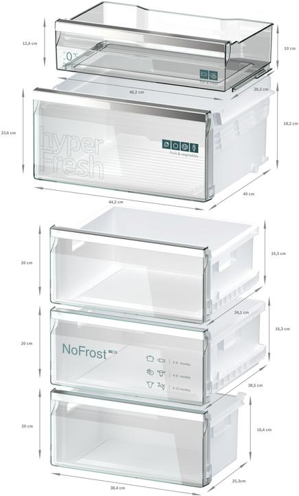Actual product image Siemens SIEM Stand Refrigerator-Freezer Combination (363 l)