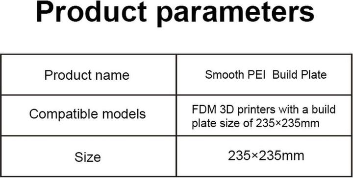 Produktbild Creality Druckplattform K1 Feine PEI Bauplatte (Druckbett)