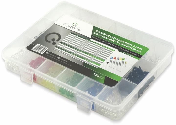 Quadrios LED-Sortiment Rot, Grün, Gelb, Blau, Kaltweiss, Warmweiss 20 m