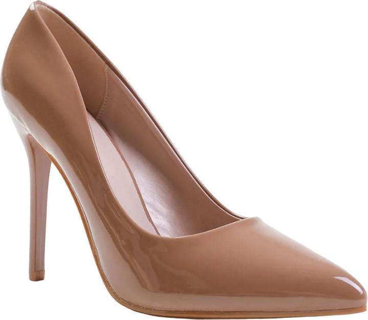 Actual product image Where's That From Womens/Ladies Kyra Patent Faux Leather High Stiletto Heel Pumps (39)
