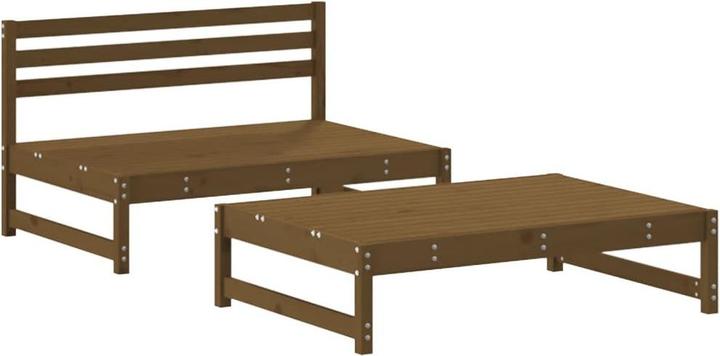Immagine prodotto VidaXL 2-tlg. Garten-Lounge-Set mit Kissen Honigbraun Massivholz