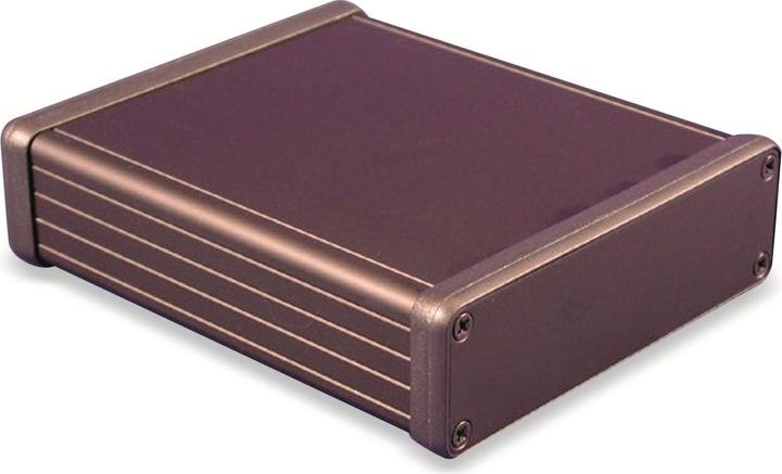 Produktbild Hammond Aluminium-Gehäuse 1455L1201BK, Extrudiertes Aluminium, IP54, 120x103x31 mm (Gehäuse)