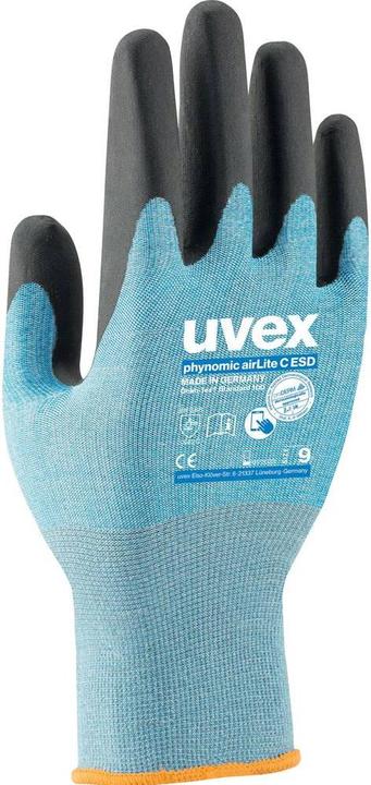 Produktbild Uvex Safety Mechanikerhandschuh Phynomic AirLite C ESD, Blau (10)
