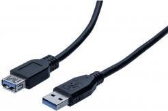 Immagine prodotto Tecline Cavo di prolunga USB 3.0, USB 3.0 St. A / USB 3.0 Bu. A, nero, 0,5 m Supporta velocità di (0.50 m, USB 3.2 Gen 1)