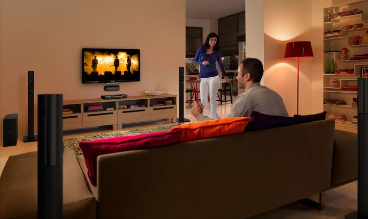 Image du produit Philips HTS5591, Système de home cinéma 5.1 Blu-ray, 3D, 1000W (104 W)