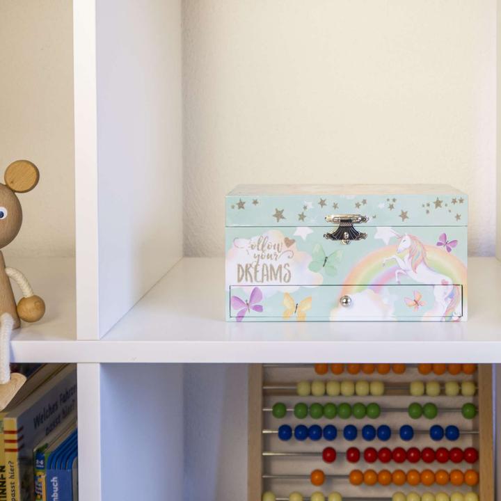 Produktbild Intirilife Schmuckschatulle mit Spieluhr und Musik für Kinder