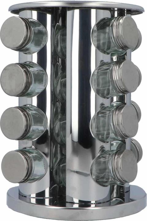 Immagine prodotto 5Five Portaspezie rotante in acciaio inox - 16 vasetti