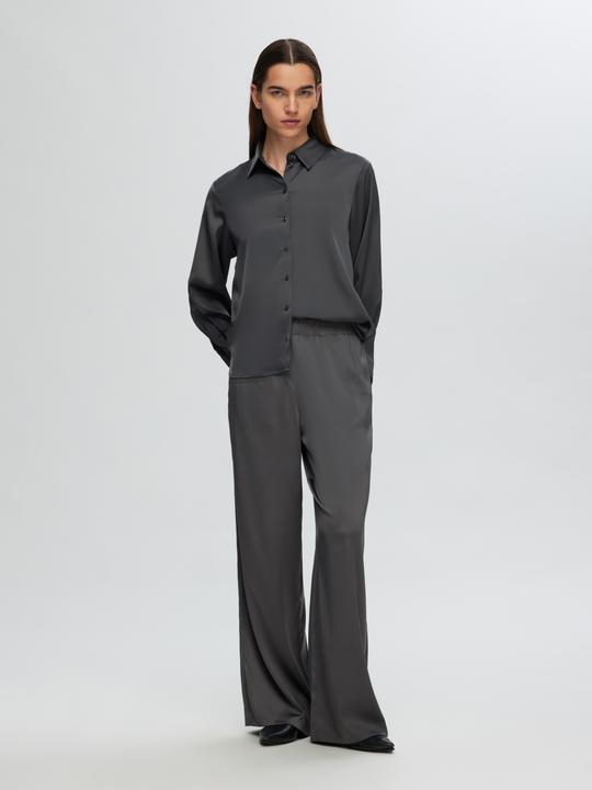 Actual product image Selected Femme Wide fit satin trousers (40)