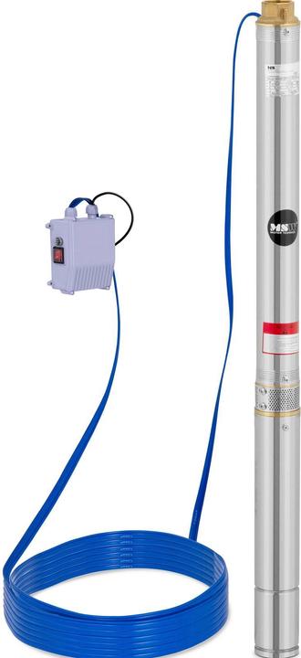 Produktbild MSW Brunnenpumpe Tiefbrunnenpumpe Tauchpumpe Rohrpumpe 3,8 m³/h 750 W Edelstahl (Gartenpumpe)