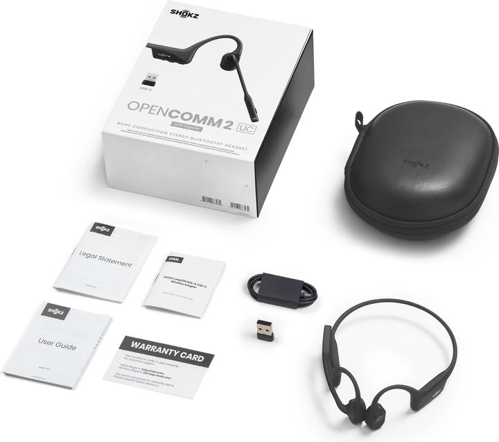 Produktbild Shokz OpenComm2 USB-A Dongle (ANC, 16 h, Kabellos)