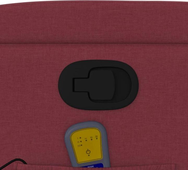 Image du produit VidaXL Fauteuil de massage vin rouge tissu,Couleur : vin rouge,Matériau : tissu