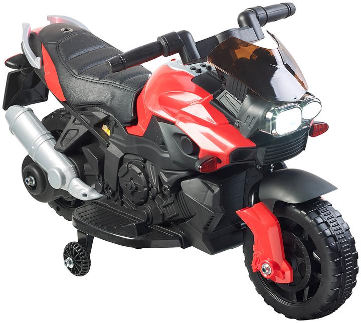 Produktbild Playtastic Kinder-Elektromotorrad mit MP3-Funktion, Sounds & Stützrädern (6 V)