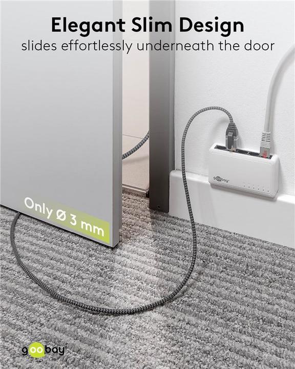 Produktbild Goobay Ethernet-Kabel USB-C 3.1 auf RJ45, Slim, 10 m (USB 3.1, RJ45 (1x))