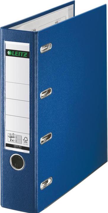 Produktbild Leitz Plastik-Doppelordner fr 2 x A5 quer, 75 mm, blau (A5, 75 mm, 5 Stück)