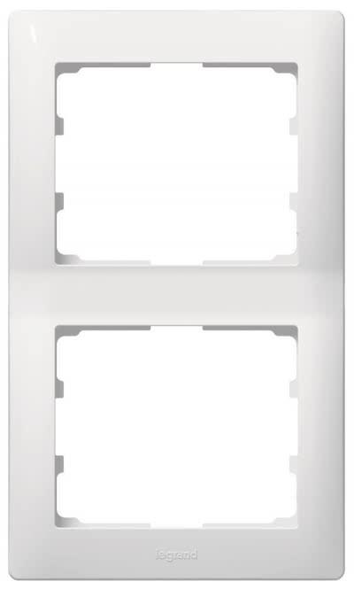 Actual product image Legrand Galea frame 2gang 771006 ultra white vertical
