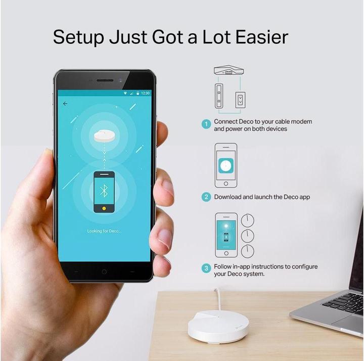Actual product image TP-Link Deco M5 Dualband WLAN Mesh Set of 3 (AC1300)