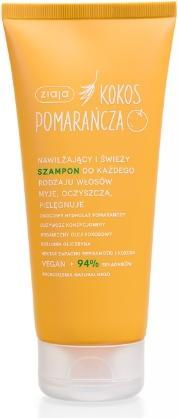 Ziaja Kokosnuss Orange Feuchtigkeitsspendendes und erfrischendes Shampoo für alle Haartypen 200ml (200 ml, Flüssiges Shampoo)