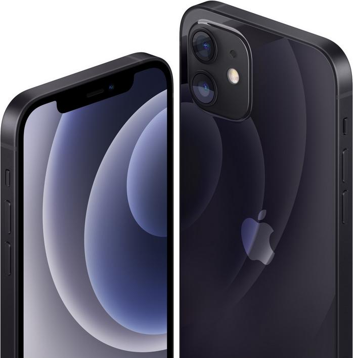 Phone Recycle Solution iPhone 12 (64 Go, Noir, 6.10", 12 Mpx, A / Comme neuf)