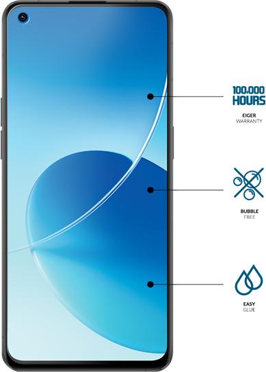 Produktbild Eiger Display-Glas (1er-Pack) 2.5D Glass clear (1 Stück, Oppo Reno 6 5G)