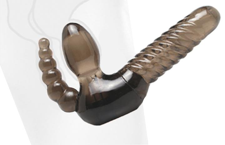 Actual product image Shots Strapless Strap-On With Anal Stimulation