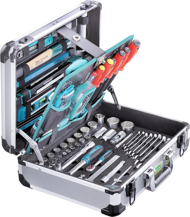 technocraft Valigia d'utensili in allu PRO CASE 5 (140 pezzi)