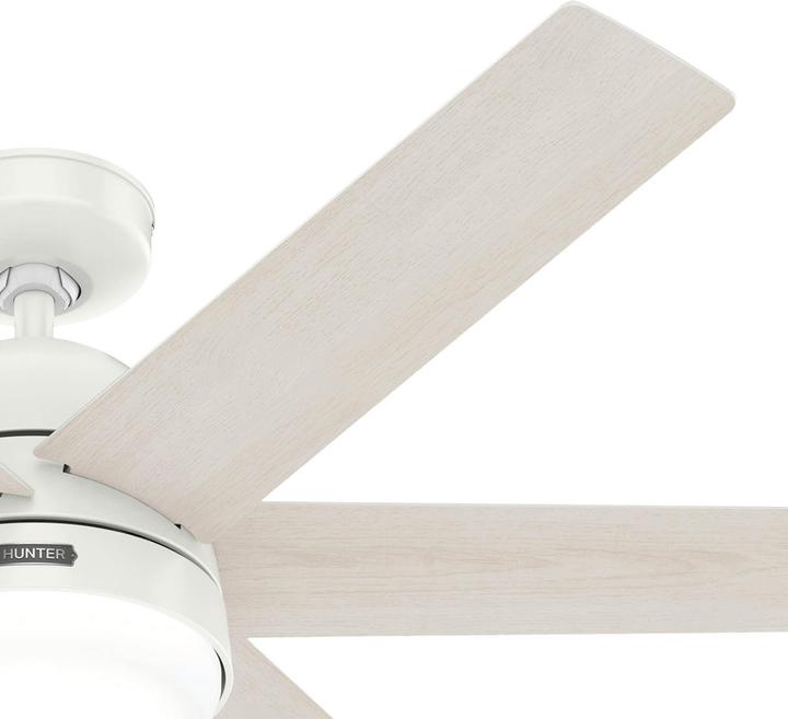 Produktbild Hunter Fans DC Deckenventilator Arete Weiss mit Licht & Fernbedienung (42.70 dB)